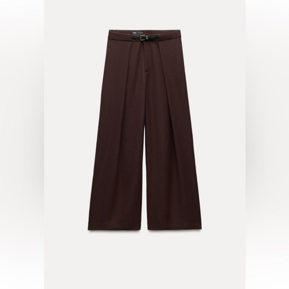 ZARA PLEATED PANTS WITH BELT
